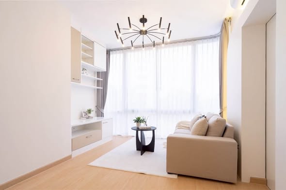 living room of The Iris Condo (F Building) Rama 9 – Srinagarindra