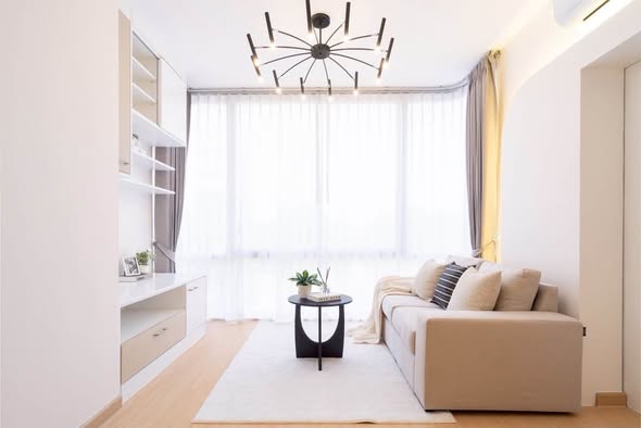 living room of The Iris Condo (F Building) Rama 9 – Srinagarindra