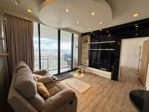 living room and bedroom of The Issara Ladprao
