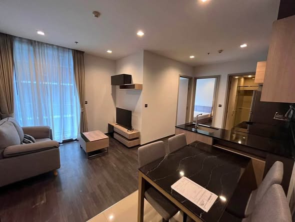 bedroom and living room of THE LINE Asoke-Ratchada