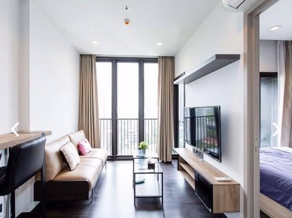 bedroom and living room of THE LINE Asoke-Ratchada