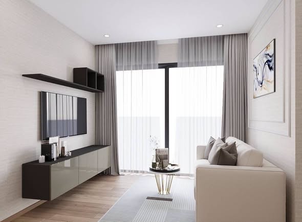 living room and bedroom of THE LINE Jatujak-Mochit