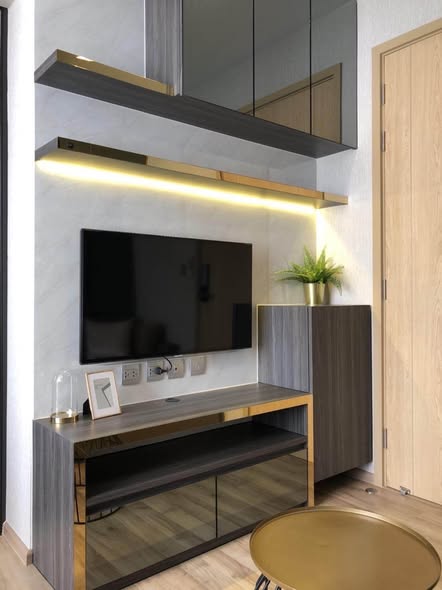 living room and room interior of THE LINE Jatujak-Mochit