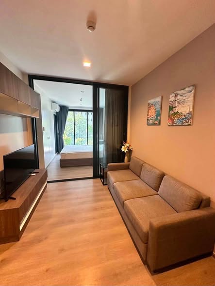 living room and bedroom and room interior of THE LINE Phahonyothin Park