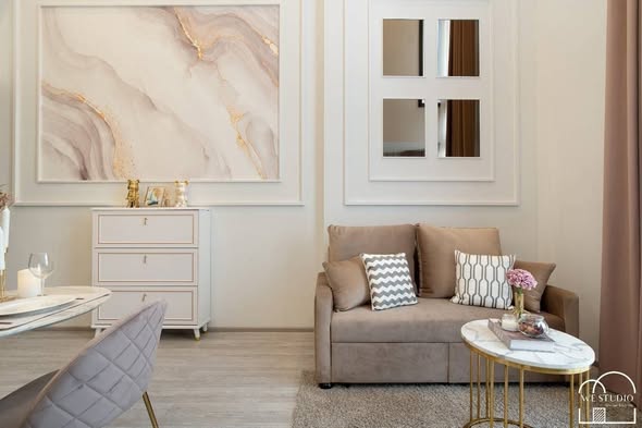 living room of THE LINE Sukhumvit 101