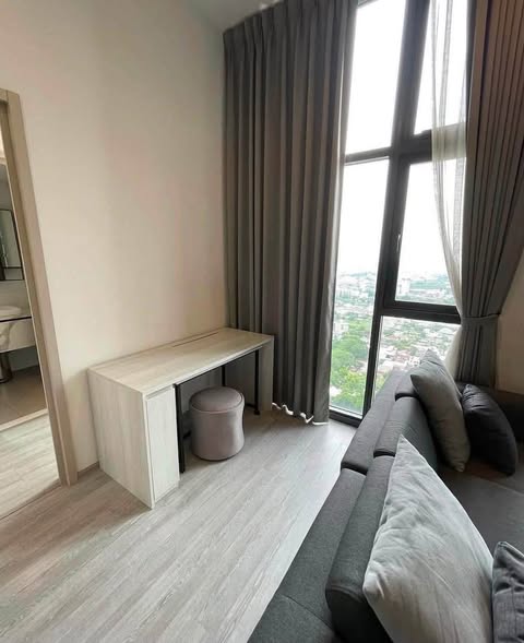 living room and bedroom of THE LINE Sukhumvit 101