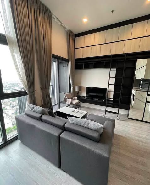 living room and bedroom of THE LINE Sukhumvit 101