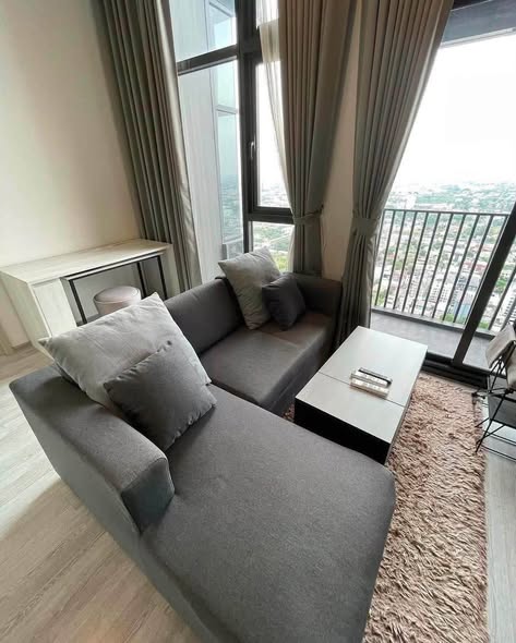 living room and bedroom of THE LINE Sukhumvit 101