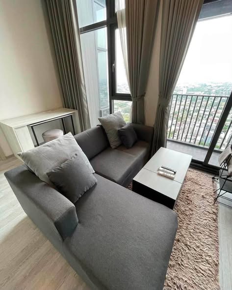 living room and bedroom of THE LINE Sukhumvit 101