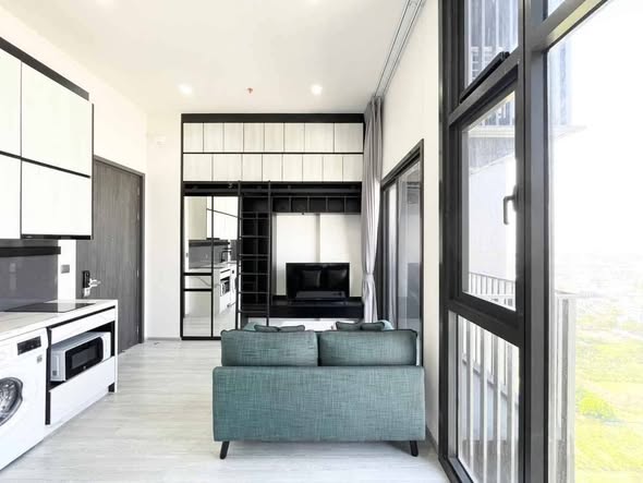 living room and room interior of THE LINE Sukhumvit 101