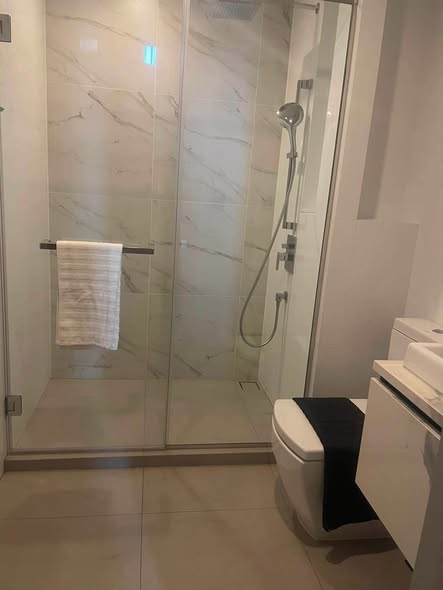 room interior and bathroom of THE LINE Sukhumvit 101
