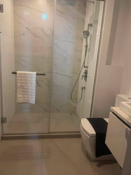 room interior and bathroom of THE LINE Sukhumvit 101