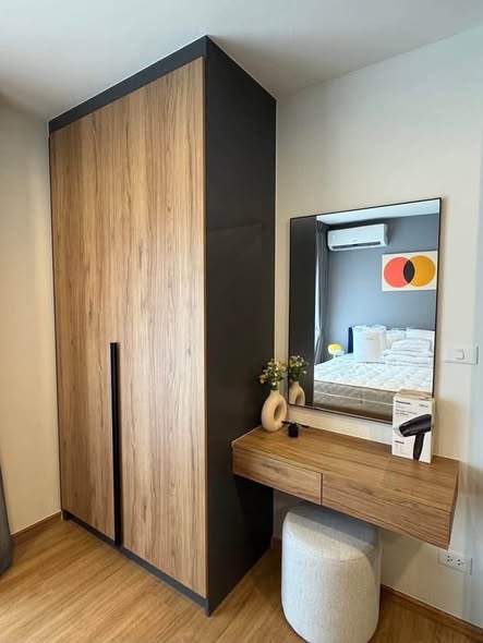 bedroom and room interior of The Line Vibe เดอะ ไลน์ ไวบ์