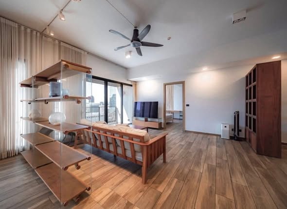 living room and bedroom and room interior of The Lofts Asoke