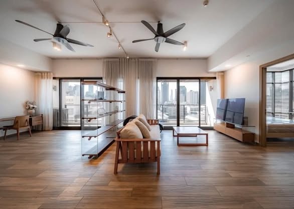 living room and room interior of The Lofts Asoke