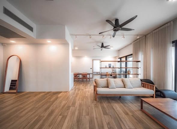living room and room interior of The Lofts Asoke
