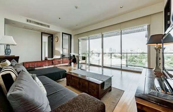 living room and bedroom of The Lofts Yennakart