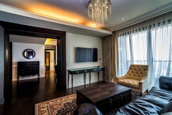 bedroom and living room of The Lumpini 24