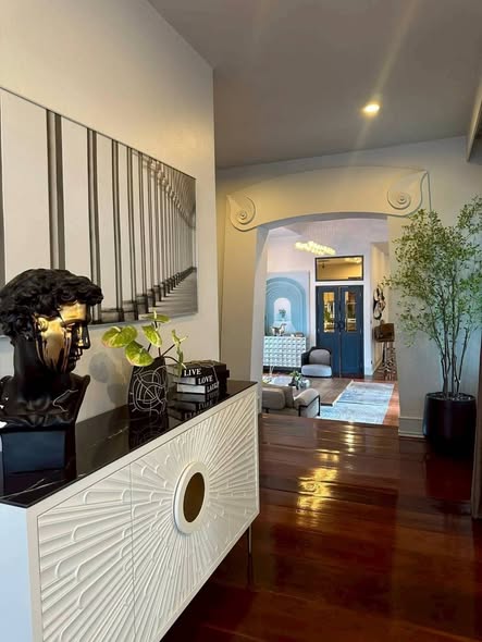 living room and room interior of The M Pool Villas Bangkok – Ekkamai