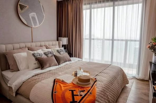 living room and bedroom of The Panora Pattaya (Condominium)