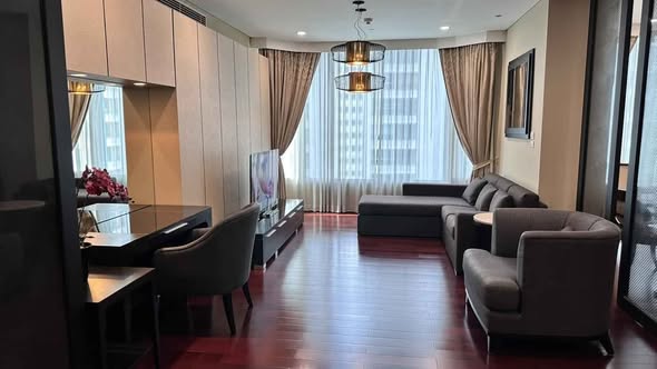 living room and bedroom of The Park Chidlom