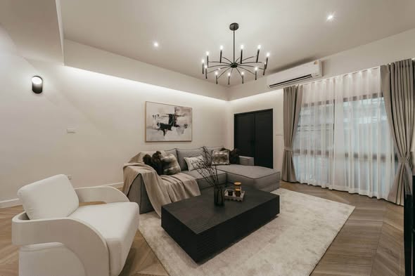 bedroom and living room of The Park Lane Ekkamai 22