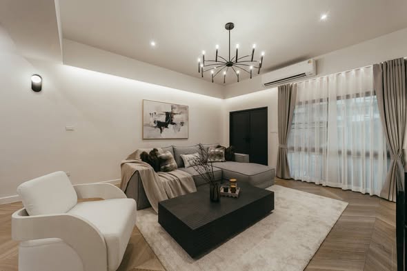 living room and bedroom of The Park Lane Ekkamai 22