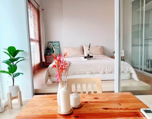 bedroom of The Parkland Ratchada-Wongsawang