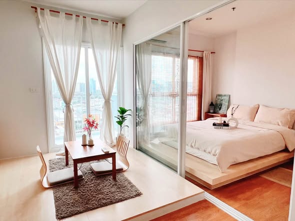 bedroom and room interior of The Parkland Ratchada-Wongsawang