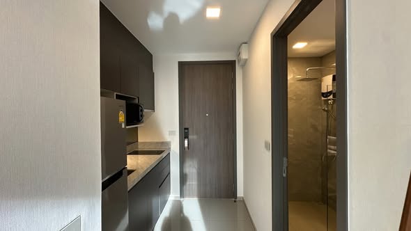room interior and bathroom of The Privacy Jatujak