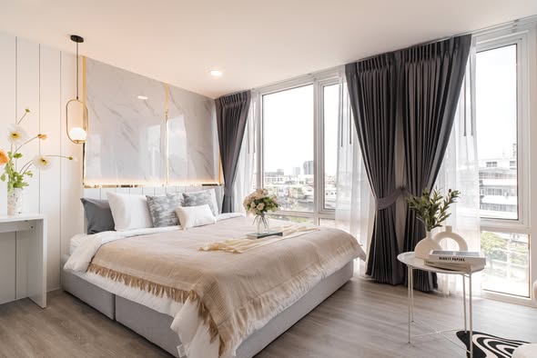 bedroom of The Raffles Condominium