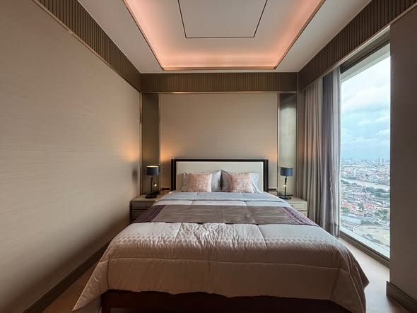 bedroom of The Residences at Mandarin Oriental Bangkok