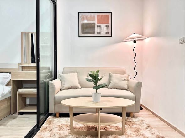 living room and bedroom and room interior of The Rich Rama 9 – Srinagarindra