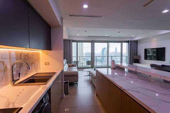 kitchen of The River Condominium