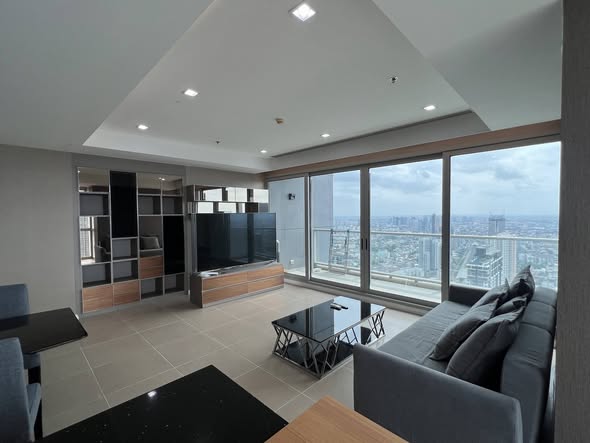 living room of The River Condominium