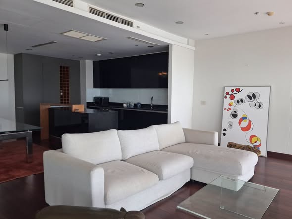living room of The River Condominium