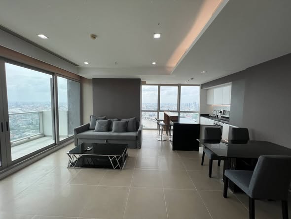 living room of The River Condominium