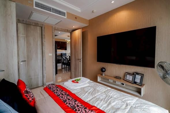 bedroom of The Riviera Monaco เดอะ ริเวียร่า โมนาโค