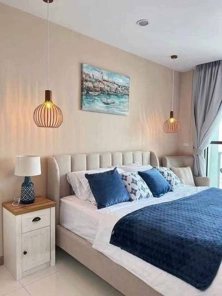 bedroom of The Riviera Wongamat Beach : เดอะ ริเวียร่า วงศ์อมาตย์ บีช