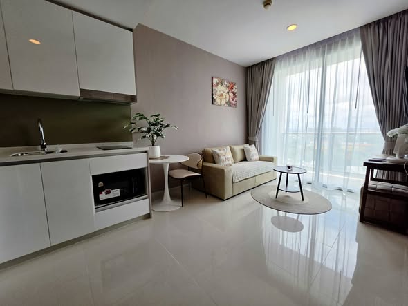 living room of The Riviera Wongamat Beach : เดอะ ริเวียร่า วงศ์อมาตย์ บีช