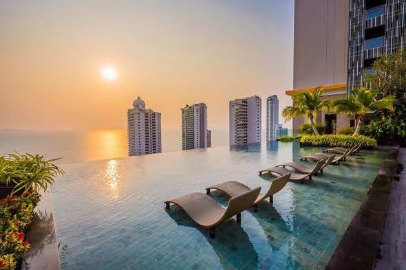 pool of The Riviera Wongamat Beach : เดอะ ริเวียร่า วงศ์อมาตย์ บีช