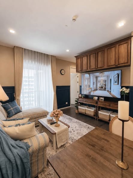 living room and bedroom of The Saint Residences