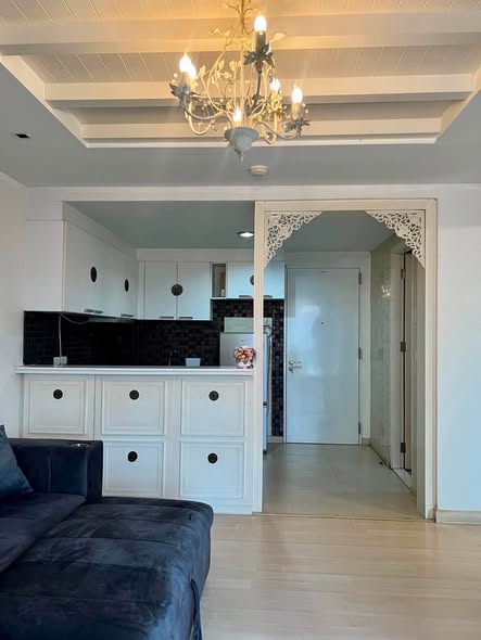 living room and kitchen of The Sense Sukhumvit