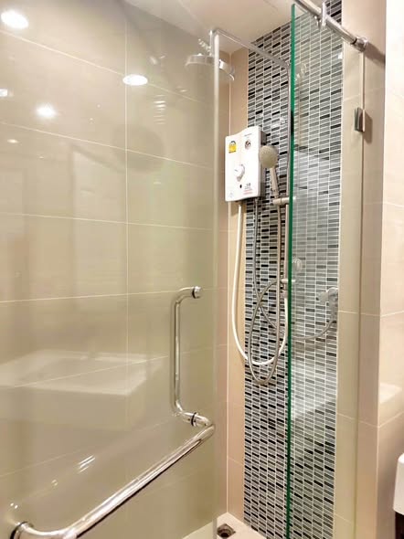 room interior and bathroom of The Sky Sukhumvit