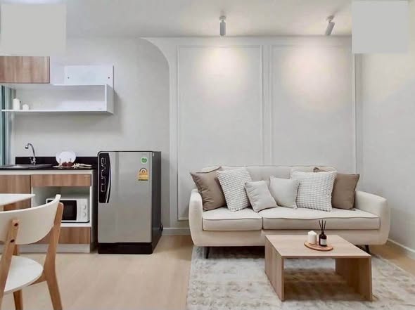 living room and kitchen of The Smart Condo