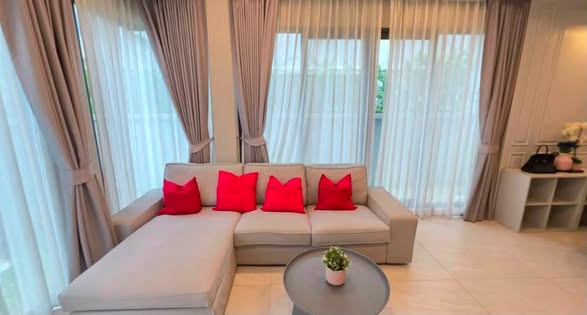 living room and bedroom of The SONNE Srinakarindra-Bangna