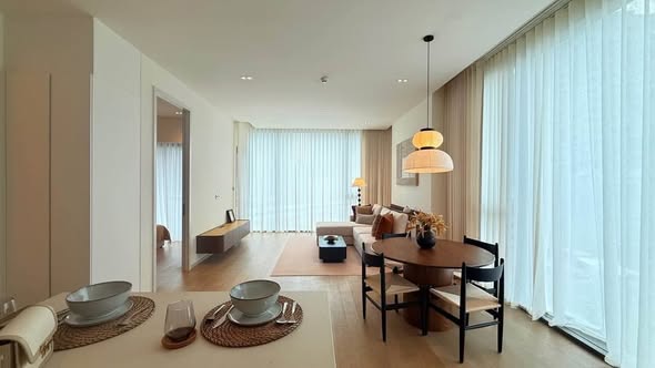 living room and room interior of The Strand Thonglor