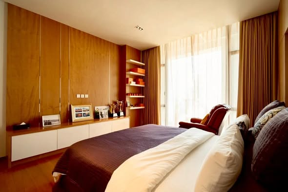 bedroom of The Sukhothai Residences