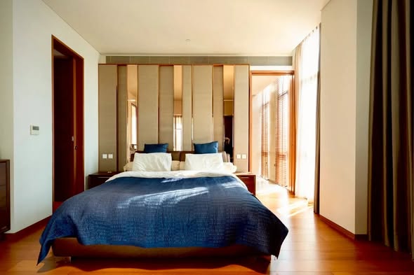 bedroom and room interior of The Sukhothai Residences