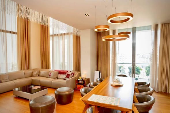 living room of The Sukhothai Residences